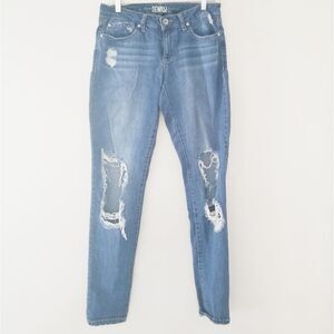 Rewash ripped heavy distressed Jean's